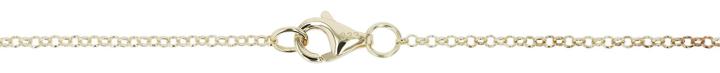 333/- Gold "Finola" Kette mit Elementen, 8 Karat, Gelbgold