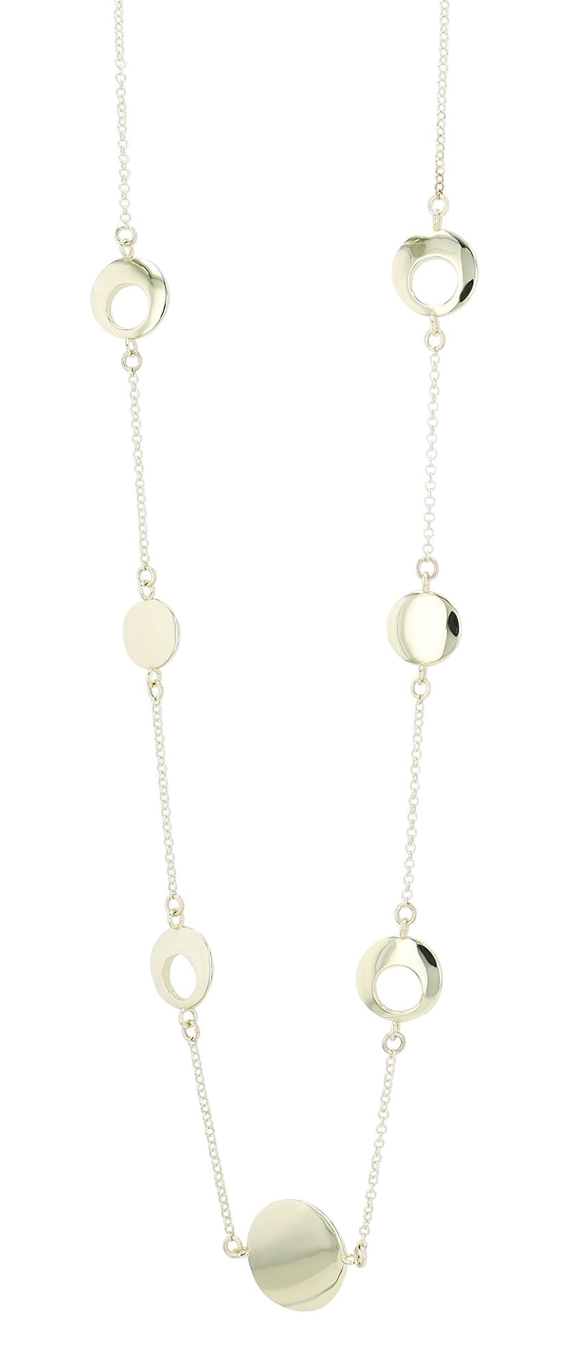 333/- Gold "Finola" Kette mit Elementen, 8 Karat, Gelbgold