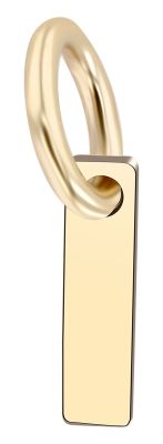 375/- Gold Anhänger "Golden Initials" ohne Kette, Buchstaben, Initialien, 9 Karat