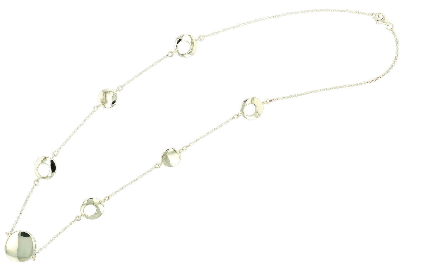 333/- Gold "Finola" Kette mit Elementen, 8 Karat, Gelbgold