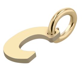 375/- Gold Anhänger "Golden Initials" ohne Kette, Buchstaben, Initialien, 9 Karat