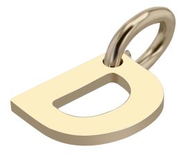 375/- Gold Anhänger "Golden Initials" ohne Kette, Buchstaben, Initialien, 9 Karat
