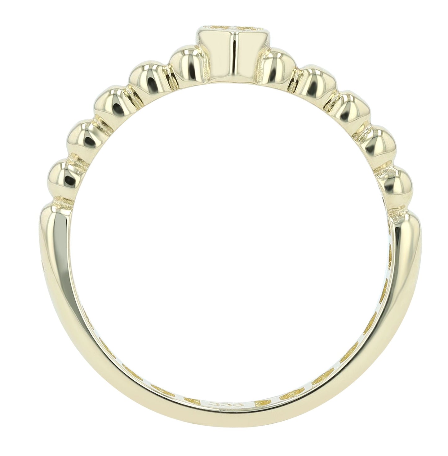 333/- Gold Ring "Adara" Zirkonia, 8 Karat, Gelbgold