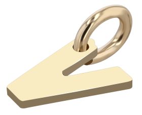 375/- Gold Anhänger "Golden Initials" ohne Kette, Buchstaben, Initialien, 9 Karat