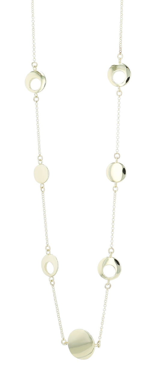 333/- Gold "Finola" Kette mit Elementen, 8 Karat, Gelbgold