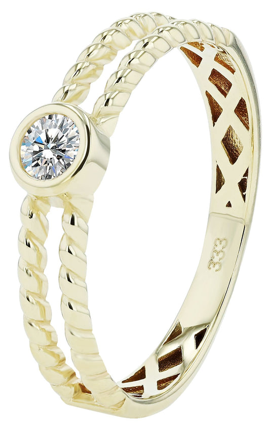 333/- Gold Ring "Lania" mit Zirkonia, 8 Karat, Gold