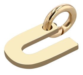 375/- Gold Anhänger "Golden Initials" ohne Kette, Buchstaben, Initialien, 9 Karat