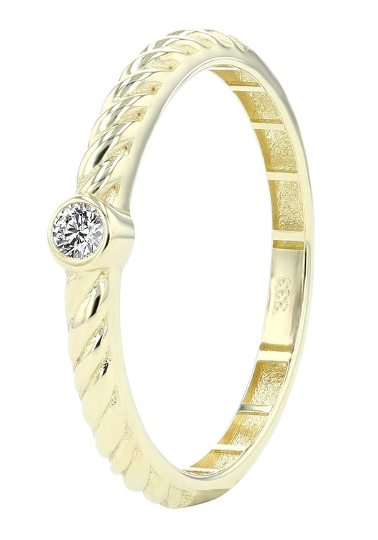 333/- Gold Ring "Maila" mit Zikonia Besatz, 8 Karat