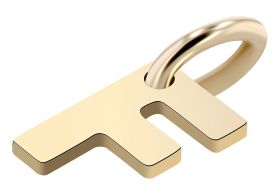 375/- Gold Anhänger "Golden Initials" ohne Kette, Buchstaben, Initialien, 9 Karat