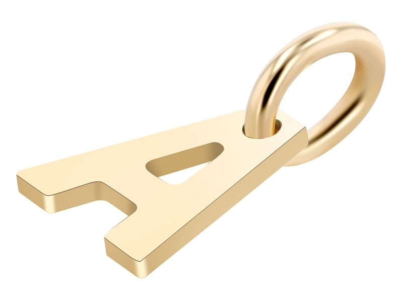 375/- Gold Anhänger "Golden Initials" ohne Kette, Buchstaben, Initialien, 9 Karat
