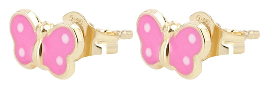 333/- Gold "Yara" Ohrstecker Schmetterling, Gelbgold, 8 Karat, Kinder, Gold mit